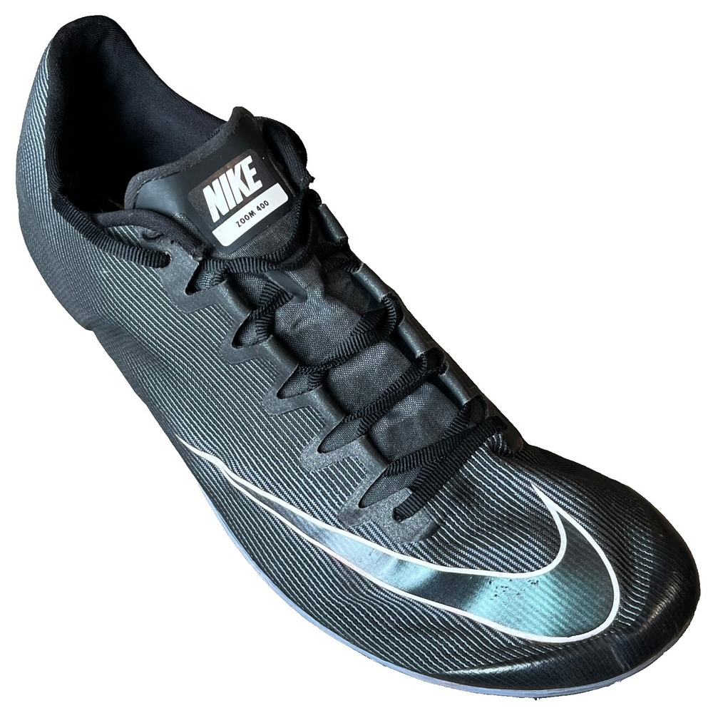 Nike Zoom 400 Track Spikes Black Indigo Fog Mens 12 UK 11 EU 46